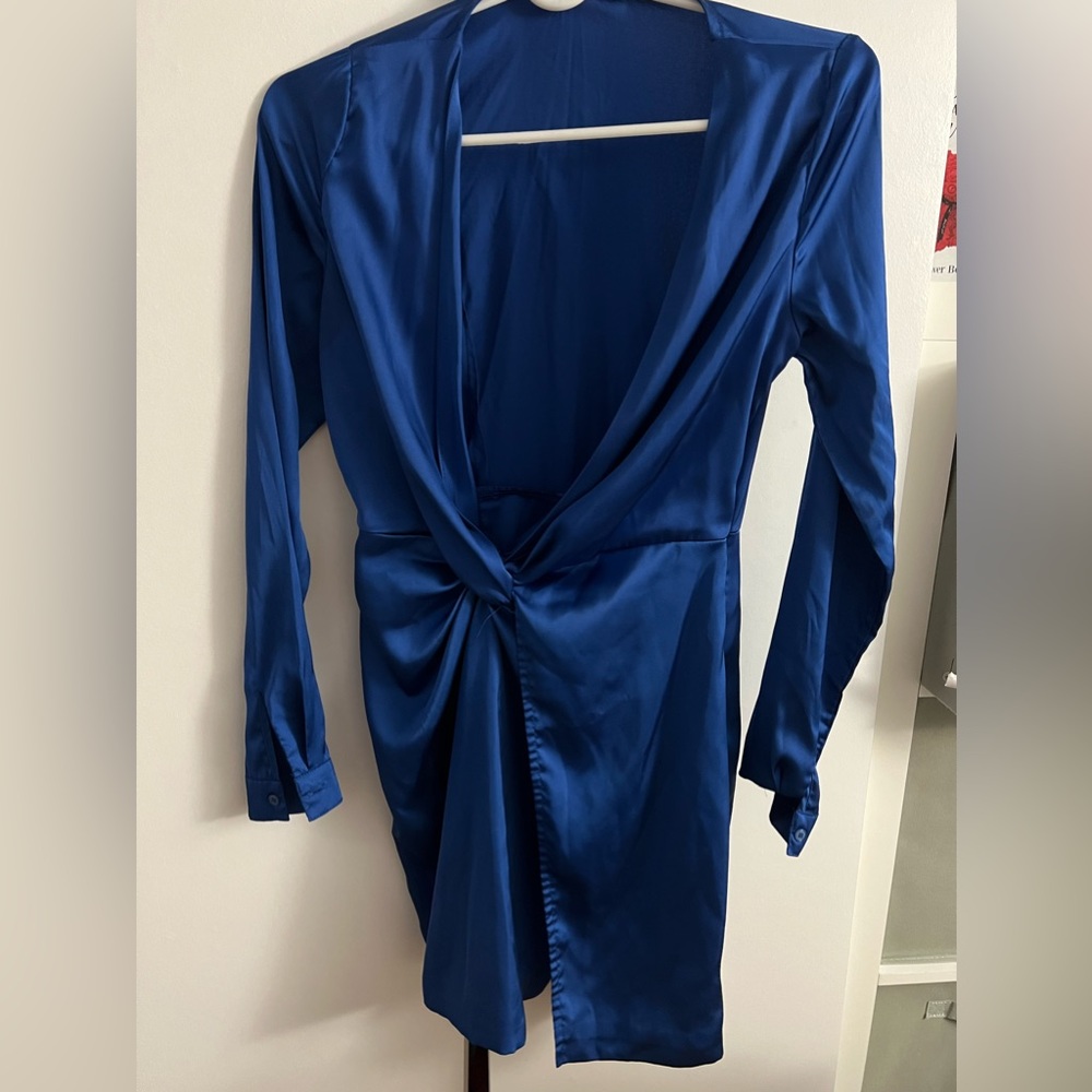 Satin fashion nova dress